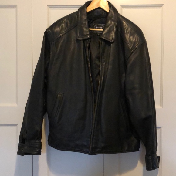 Tannery West Other - Vintage 1980s Mens Leather Jacket